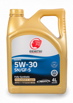 Масло моторное  5W-30  IDEMITSU SN/GF-5 FULLY-SYNTHETIC (4л)