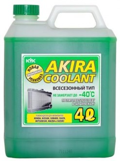 Антифриз готовый  AKIRA Coolant -40°C зеленый (4л)
